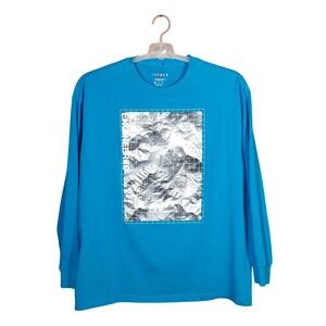 Jordan Men's Blue Long Sleeve 23 Engineered Graphic T-Shirt Size XXL
